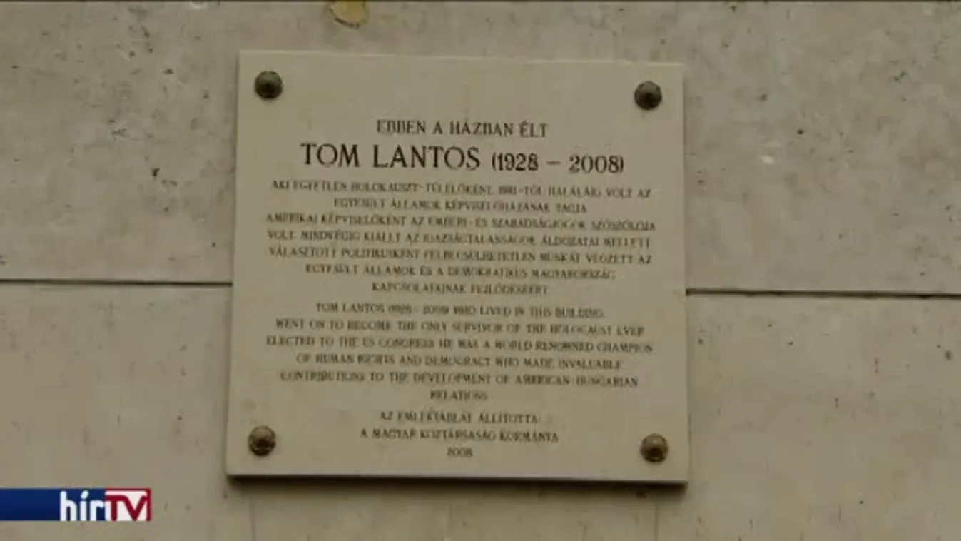 Sétányt neveztek el Tom Lantosról a XIII. kerületben