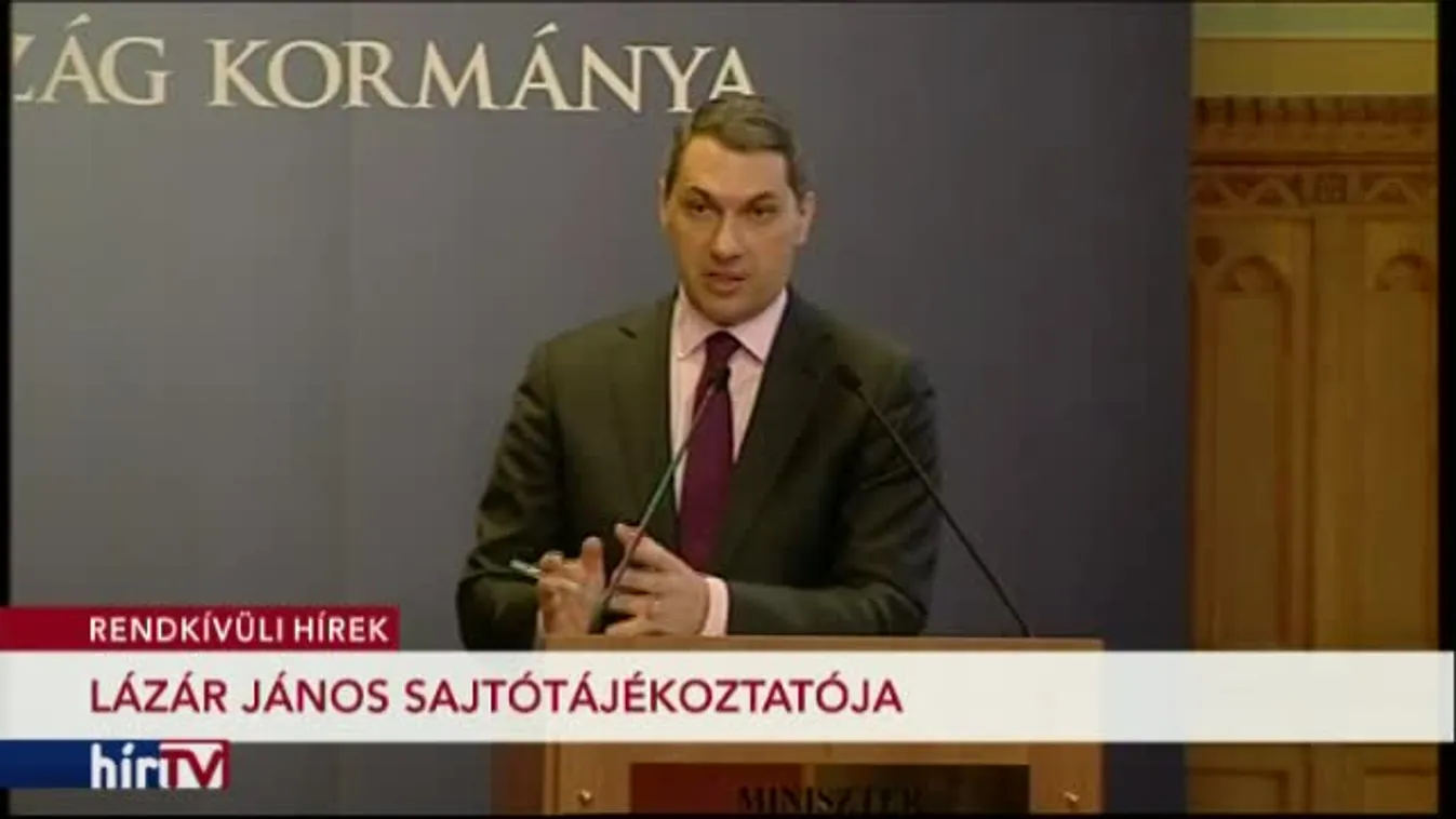 Lázár János kancelláriaminiszter sajtótájékoztatója – 2. rész