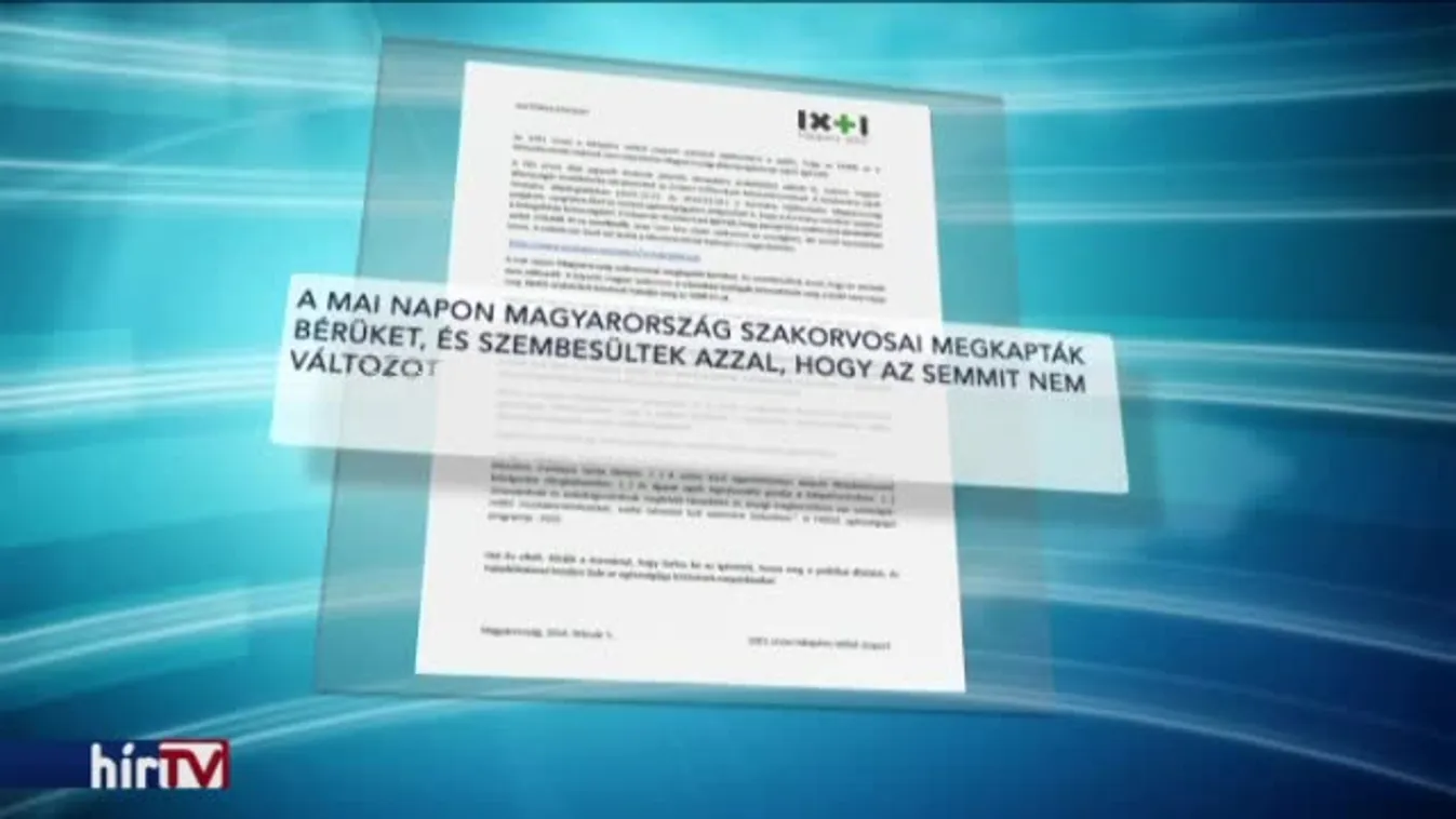 Sztrájkkal gyakorolnának nyomást szakorvosok