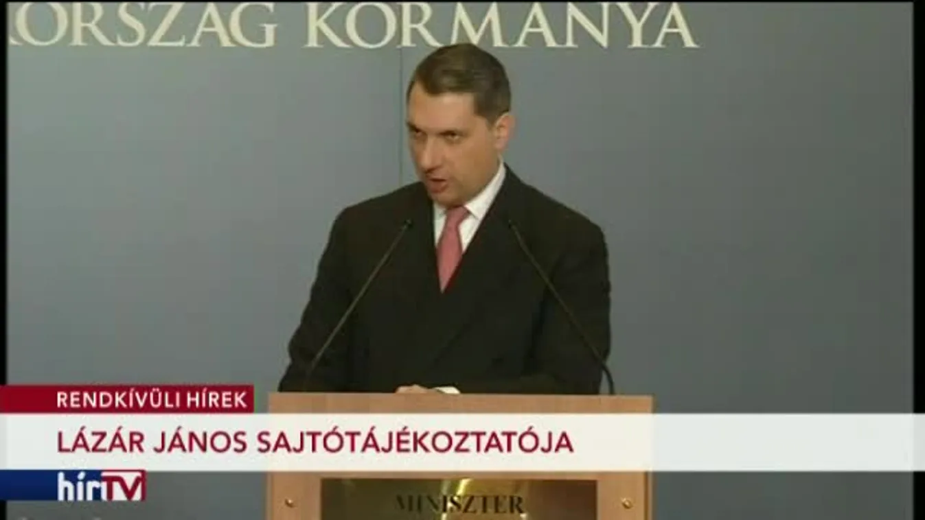 Lázár János kancelláriaminiszter sajtótájékoztatója – 2. rész