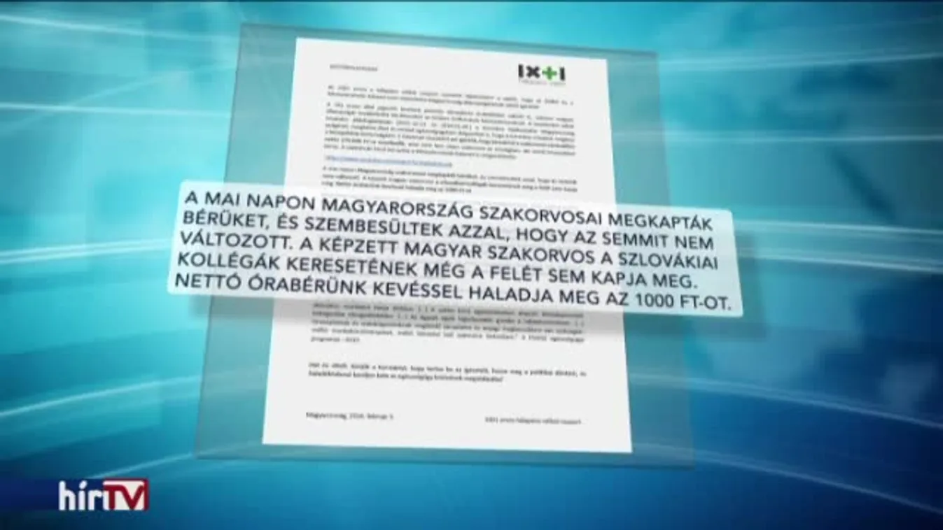 Bérfeszültséget okozhat a szakorvosok fizetésemelése