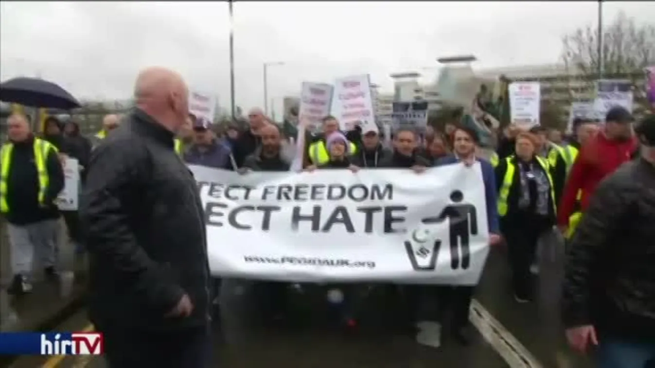 A migránsok ellen vonultak utcára Európa-szerte