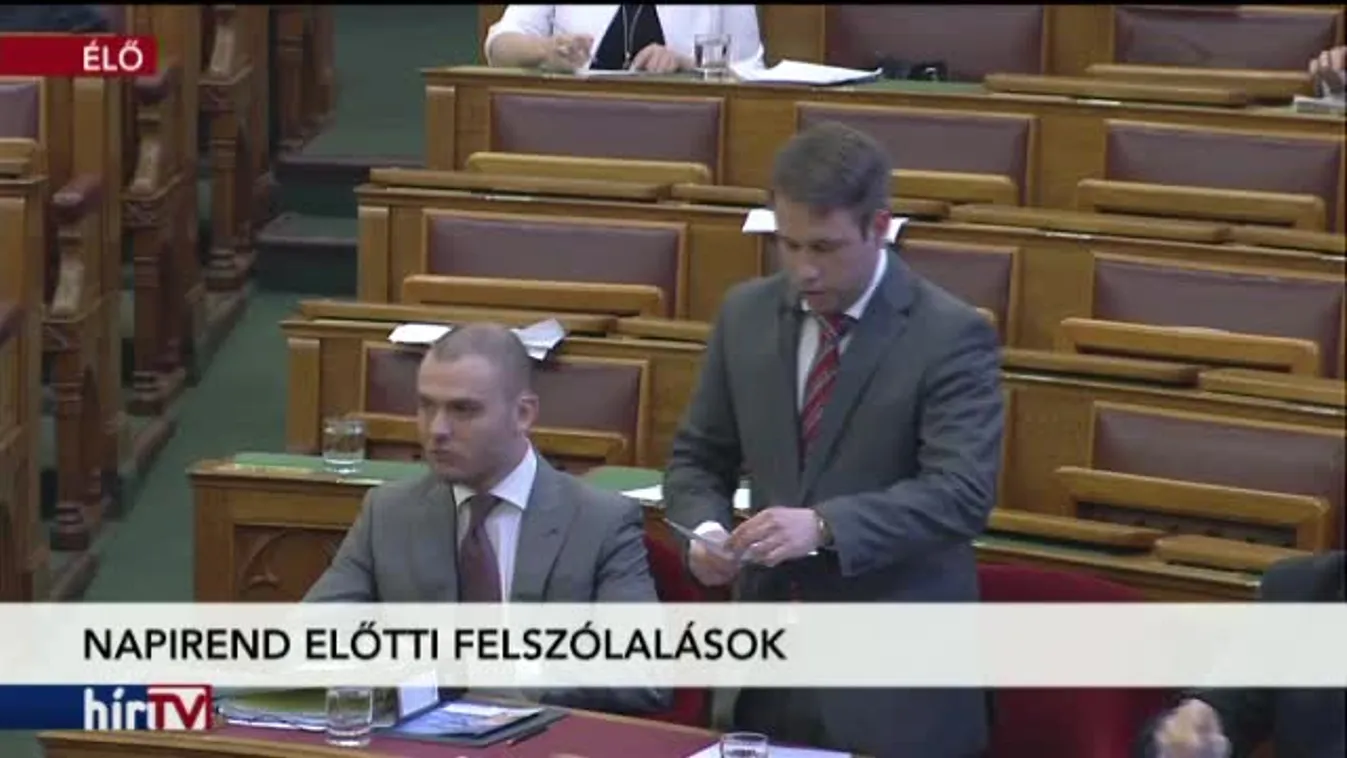 Napirend előtti felszólalások a parlamentben