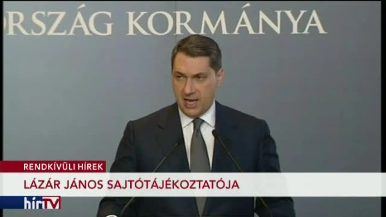 Lázár János kancelláriaminiszter sajtótájékoztatója – 1. rész