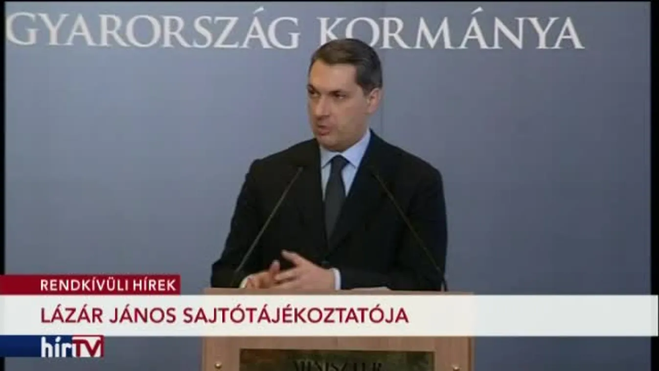 Lázár János kancelláriaminiszter sajtótájékoztatója – 2. rész