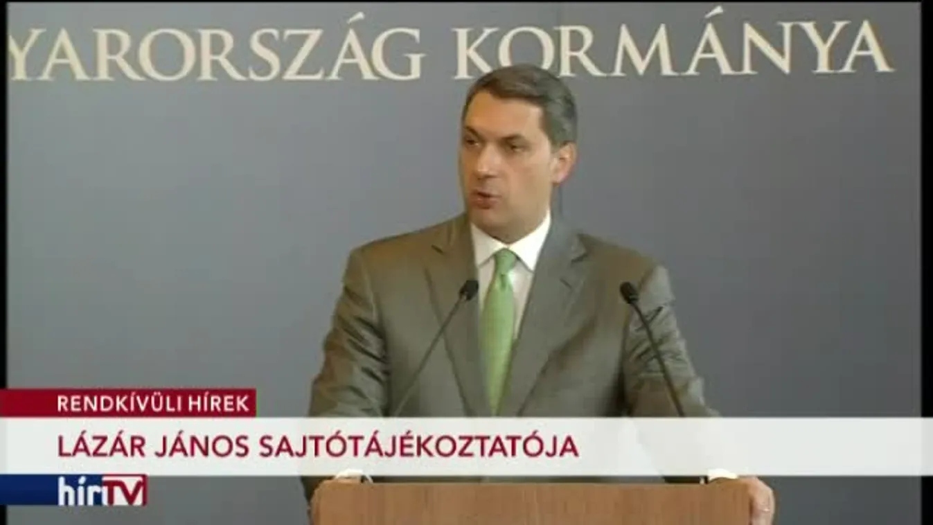Kormányinfó: Lázár János sajtótájékoztatója – 1. rész