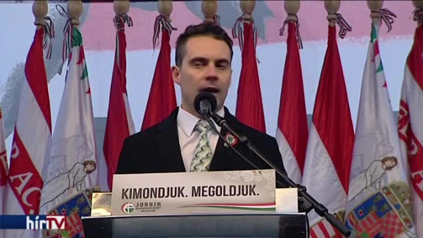 Vona Gábor pártelnök beszéde a Jobbik Március 15-i ünnepi megemlékezésén