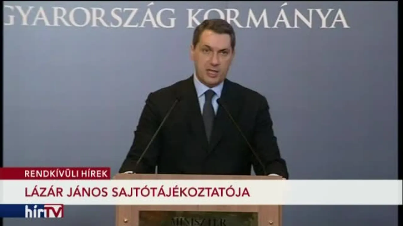 Lázár János kancelláriaminiszter sajtótájékoztatója – 1. rész