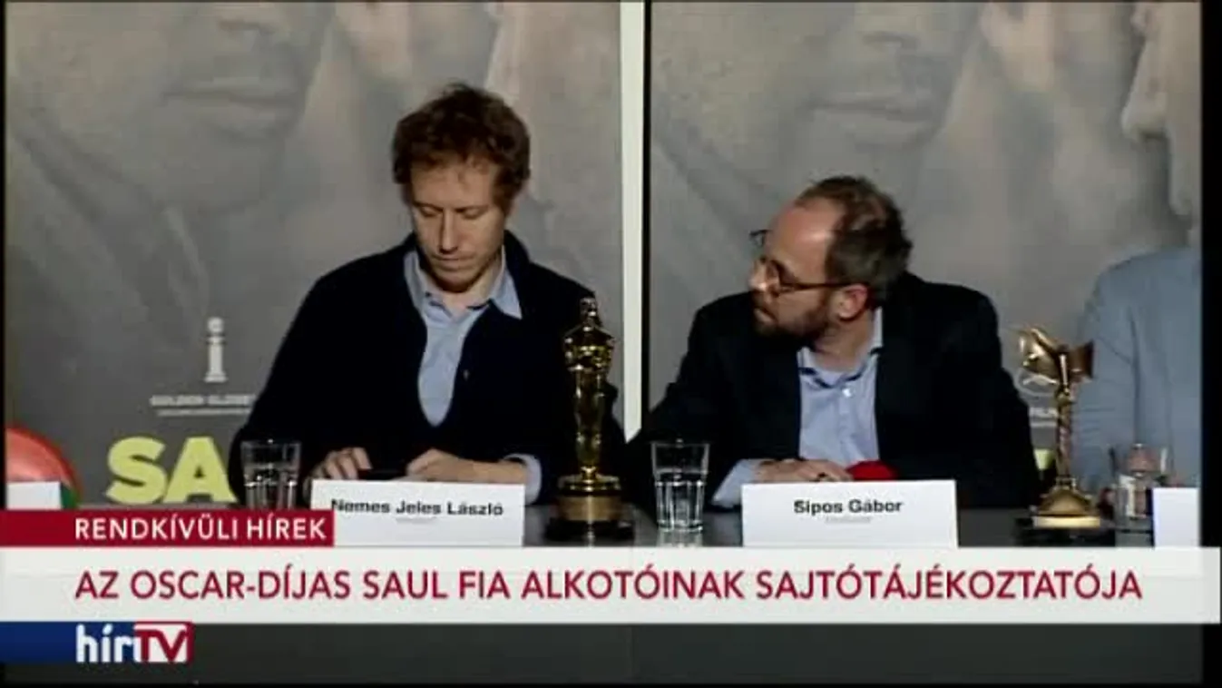 Az Oscar-díjas Saul fia alkotóinak sajtótájékoztatója