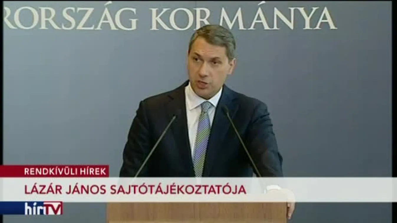 Lázár János – Kormányinfó – 1.rész