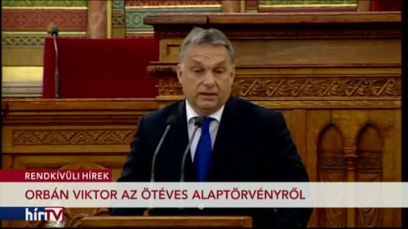 Orbán Viktor az ötéves alaptörvényről