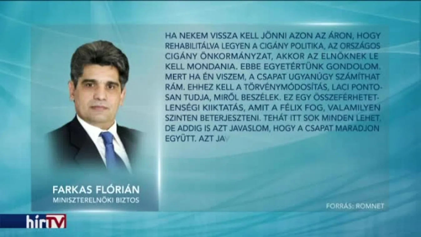 Magyarország élőben – törvénymódosítás segítségével térne vissza Farkas Flórián