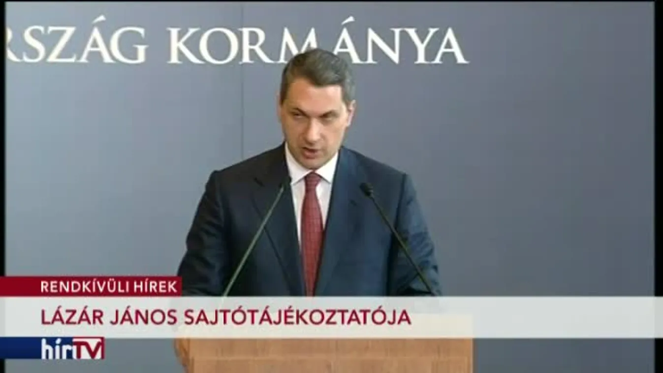 Lázár János kancelláriaminiszter sajtótájékoztatója – 1. rész