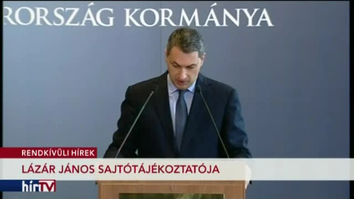 Kormányinfó: Lázár János sajtótájékoztatója – 1. rész