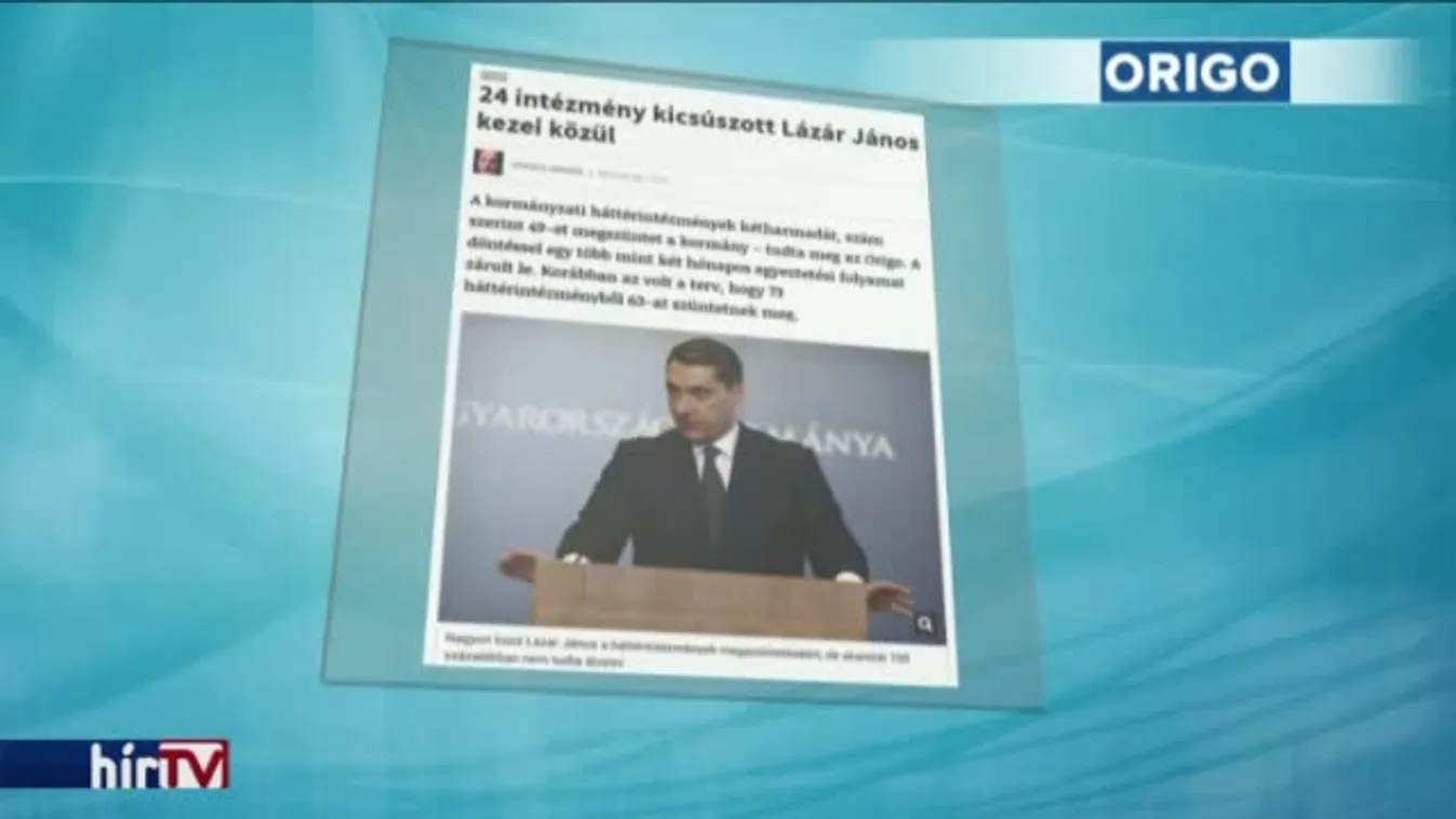 Magyarország élőben – Negyvenkilenc költségvetési szervet szüntetnek meg