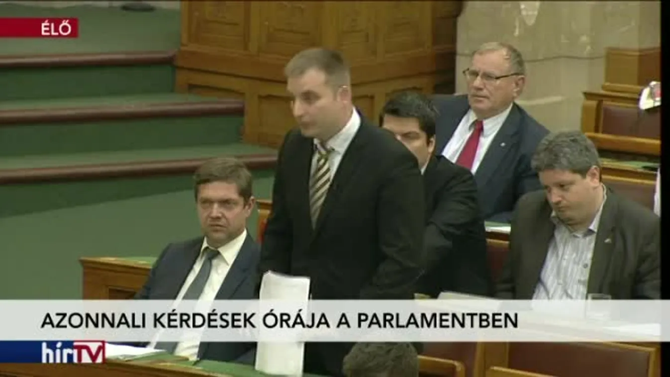 Azonnali kérdések órája a parlamentben