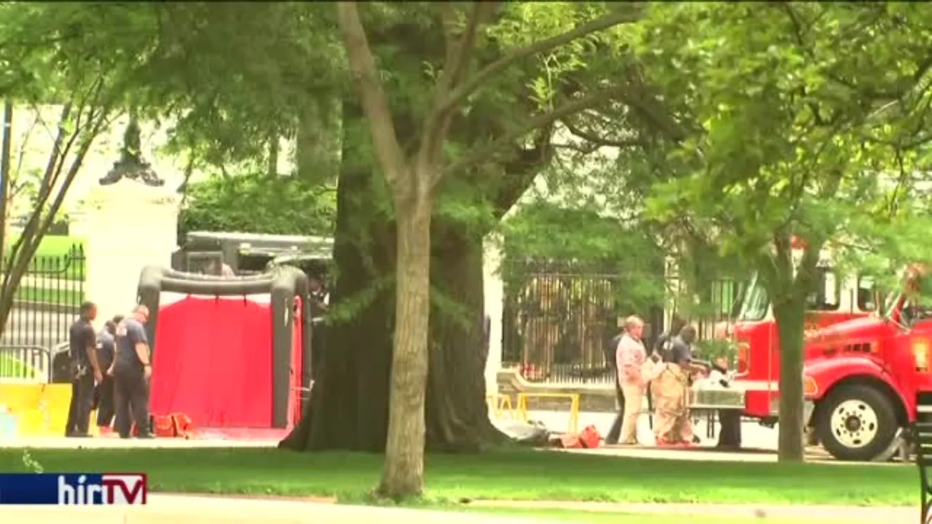 Gyanús csomag landolt a Fehér Ház gyepén