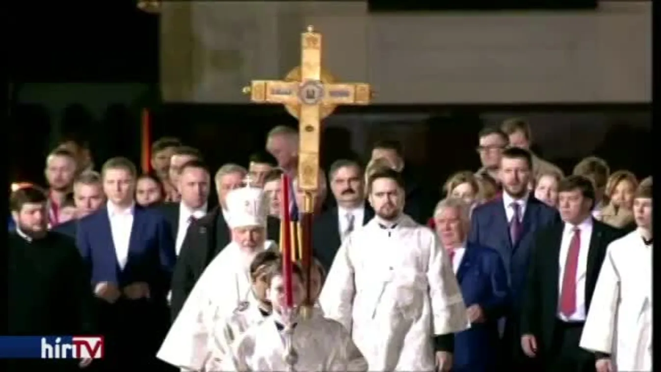 Orotodox húsvéti mise Moszkvában