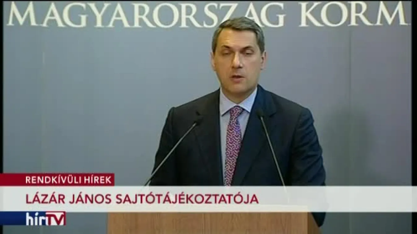 Lázár János kancelláriaminiszter sajtótájékoztatója – 1. rész