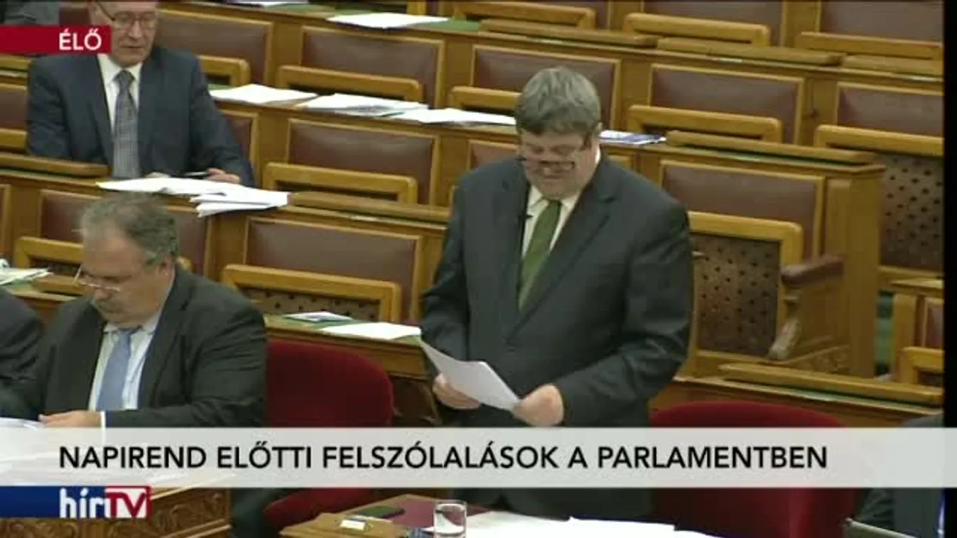 Napirend előtti felszólalások a parlamentben
