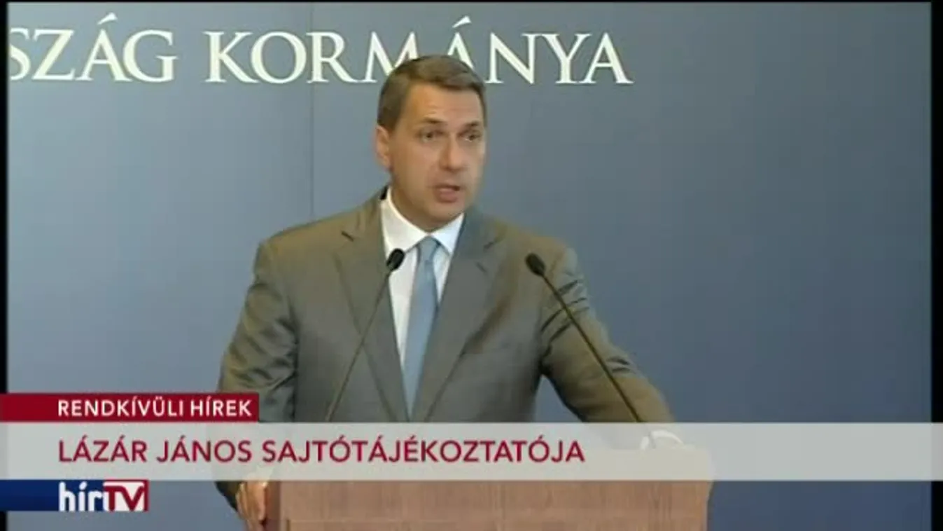 Lázár János sajtótájékoztatója - 1. rész