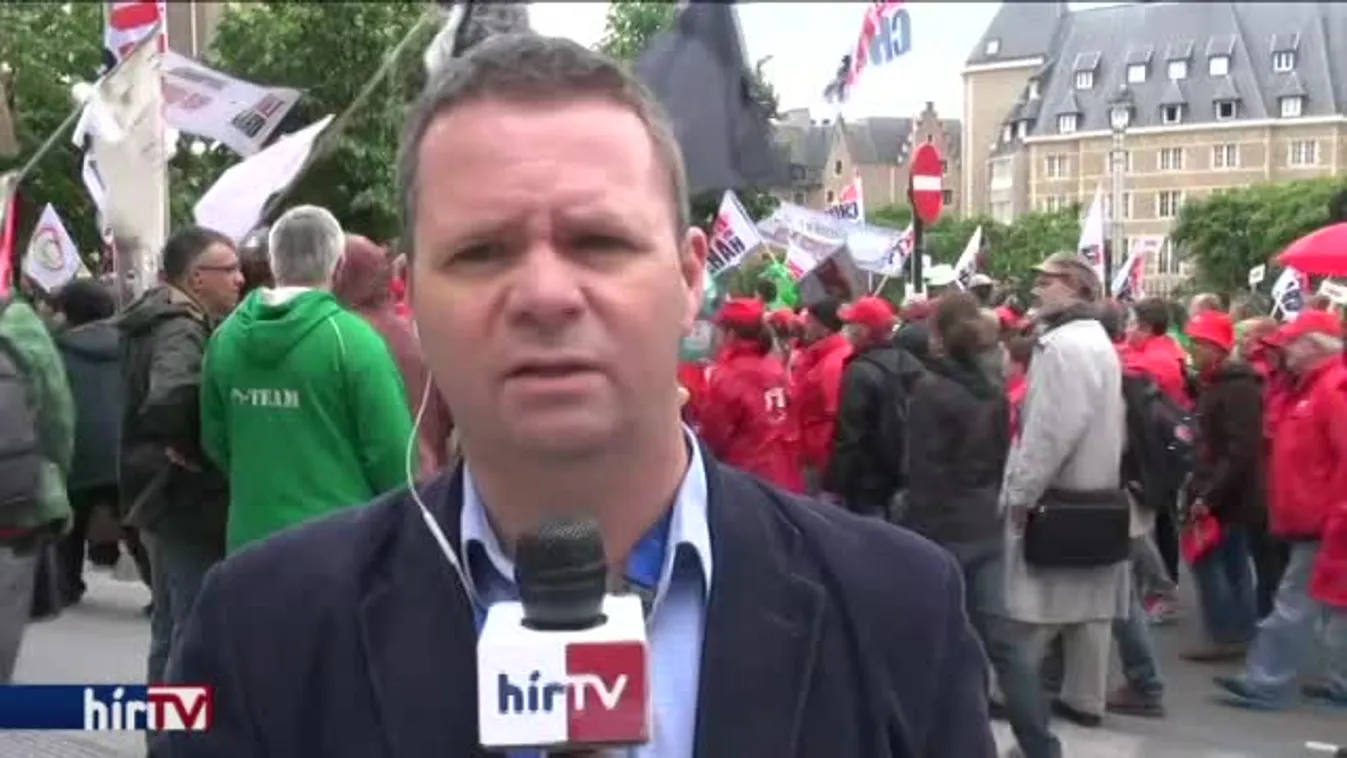 Több tízezren tiltakoznak Brüsszelben – bejelentkezés 12 órakor