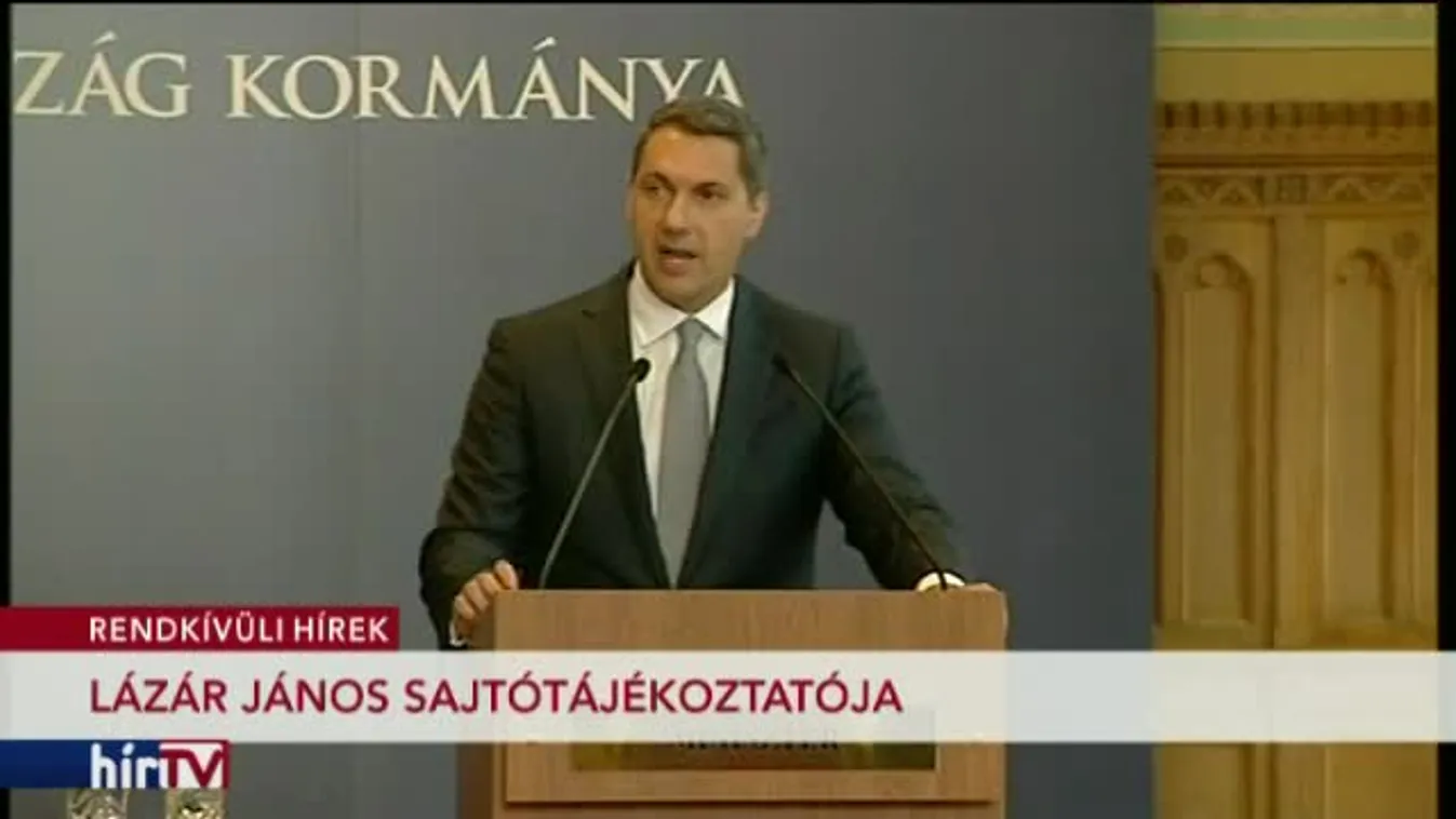 Lázár János sajtótájékoztatója - 1. rész