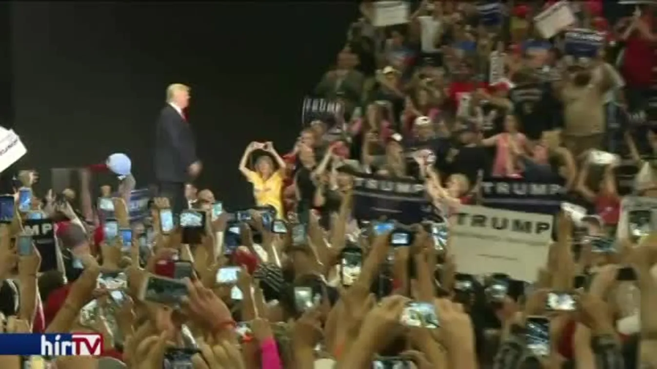 Dobálás és oszlatás Trump nagygyűlésén