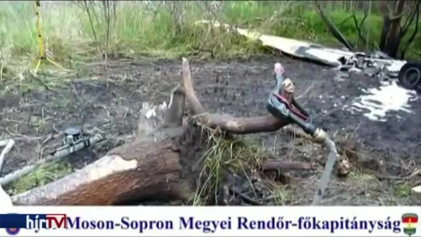 Lezuhant és kigyulladt egy szúnyogirtó gép Győrnél