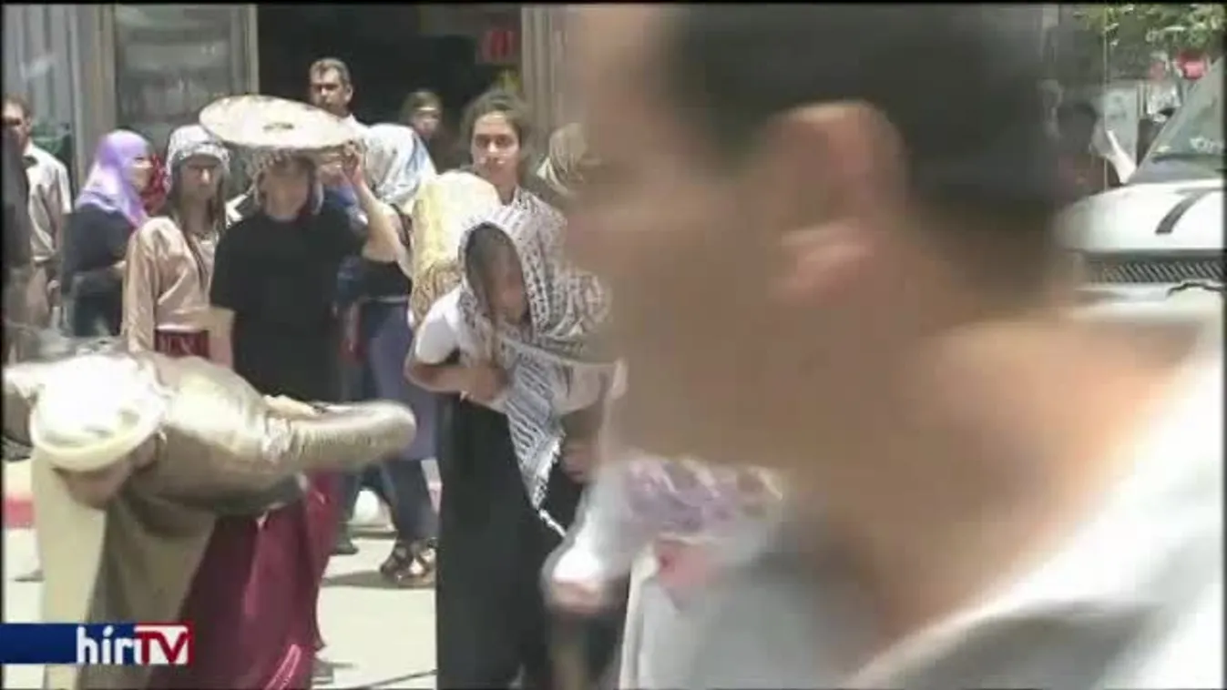 Hazájuk elvesztésére emlékeznek a palesztinok