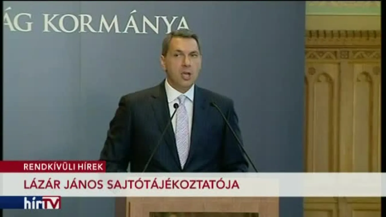 Kormányinfó: Lázár János sajtótájékoztatója – 1. rész
