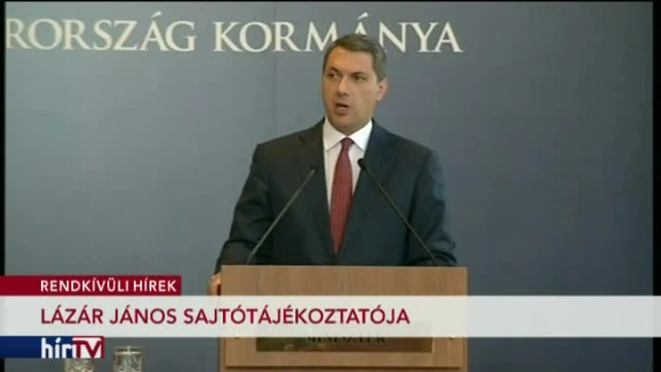 Kormányinfó: Lázár János sajtótájékoztatója – 1. rész