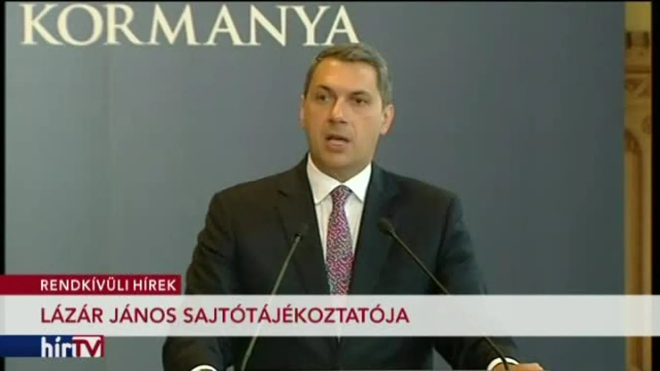 Kormányinfó: Lázár János sajtótájékoztatója – 1. rész