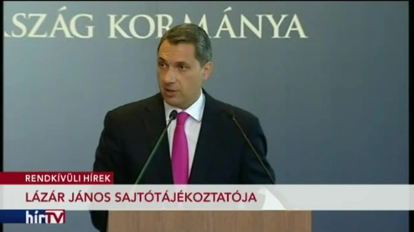 Lázár János kancelláriaminiszter sajtótájékoztatója – 1. rész