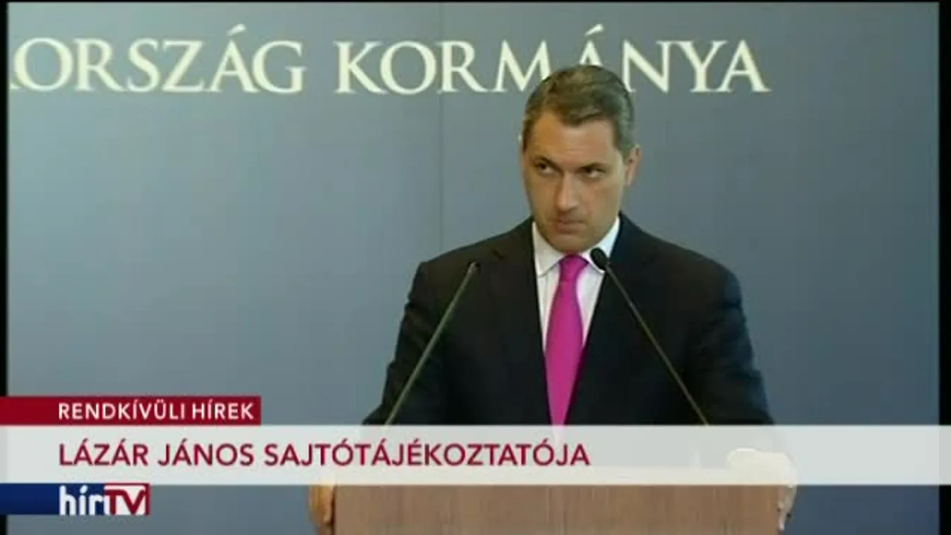 Lázár János kancelláriaminiszter sajtótájékoztatója – 2. rész