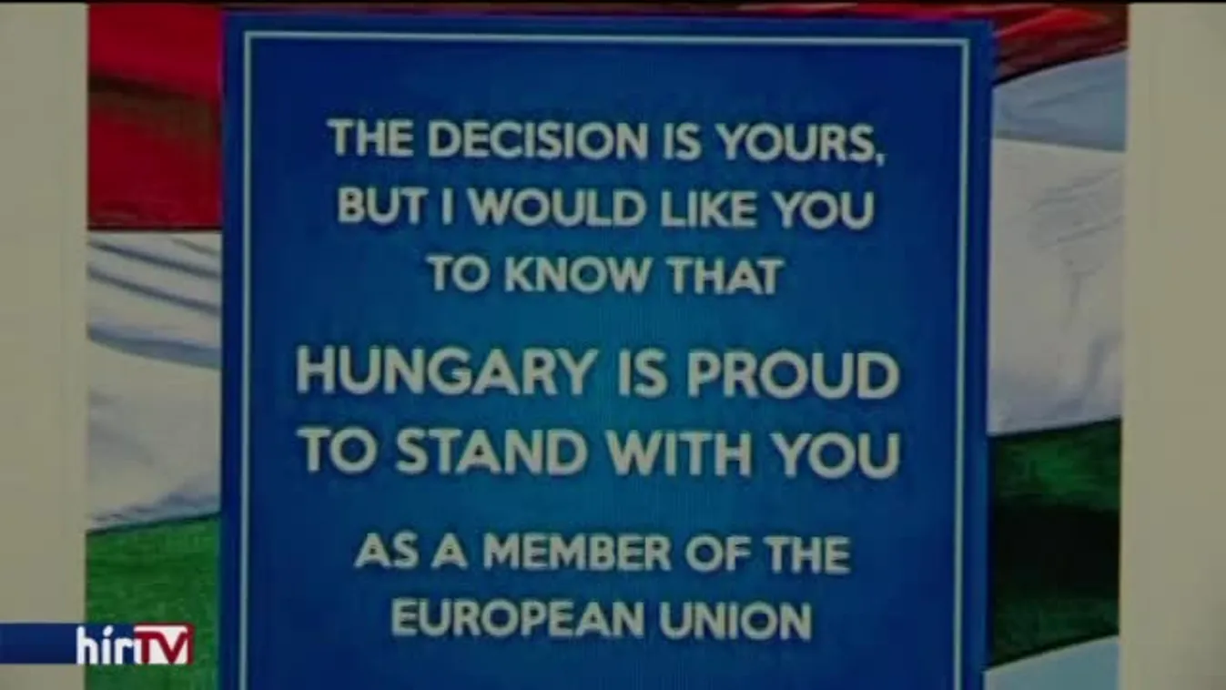 „A döntés a tietek, de Magyarország büszke”