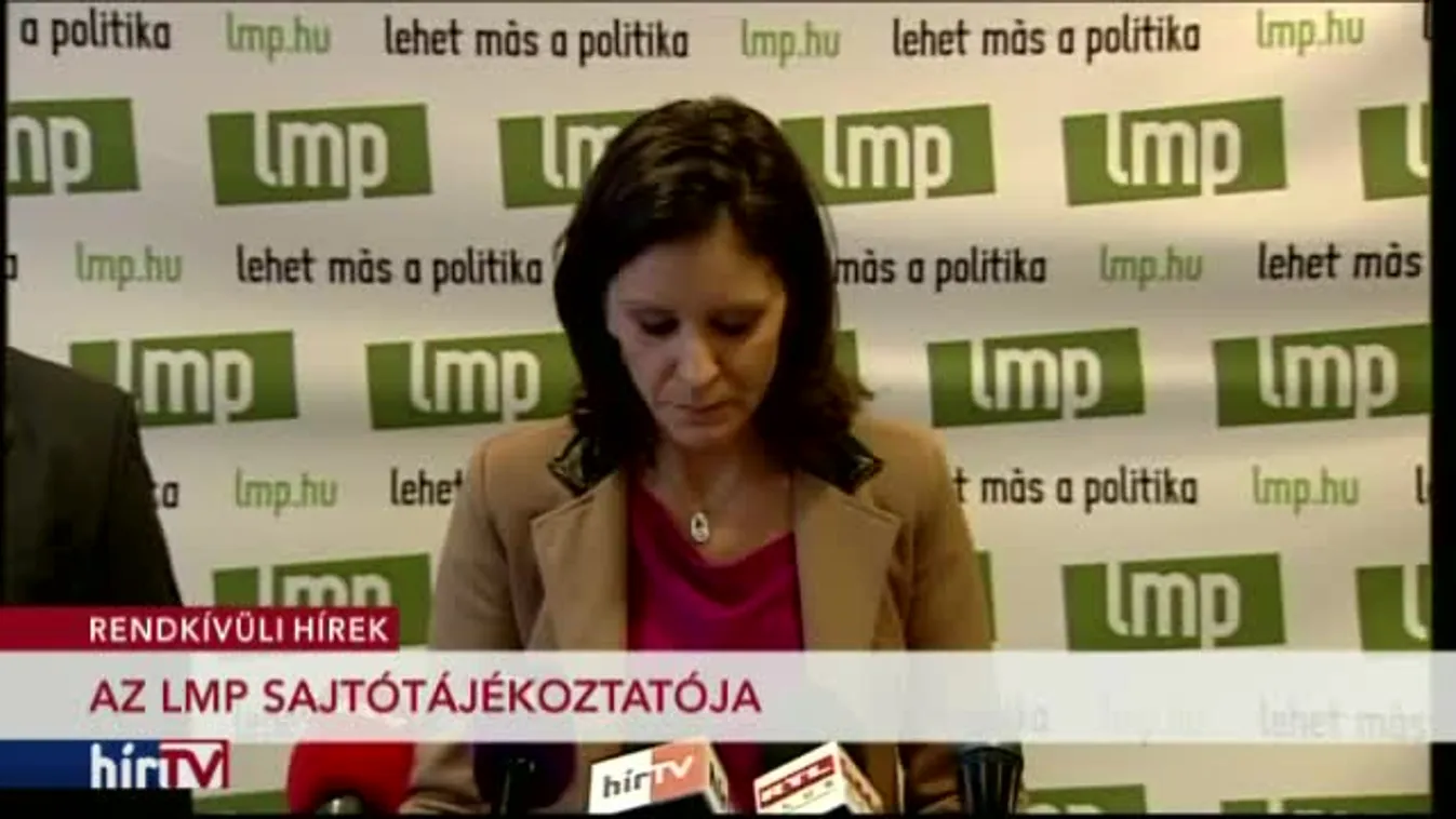 Az LMP sajtótájékoztatója