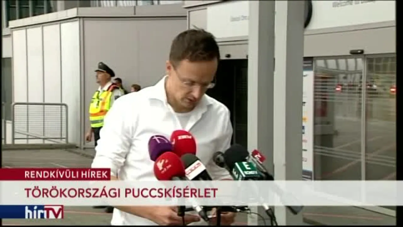 Török puccskísérlet: jól vannak a magyarok - Szijjártó Péter sajtótájékoztatója