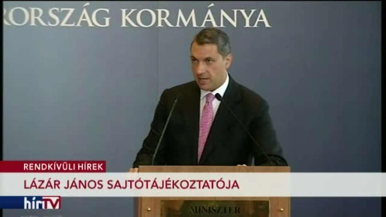 Lázár János kancelláriaminiszter sajtótájékoztatója – 2. rész