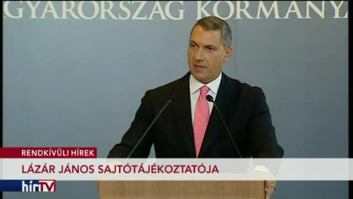 Lázár János kancelláriaminiszter sajtótájékoztatója – 1. rész