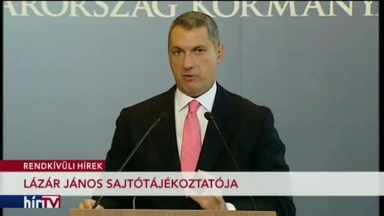 Lázár János kancelláriaminiszter sajtótájékoztatója – 2. rész
