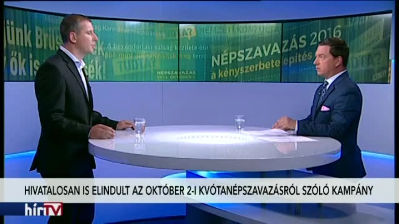 Magyarország élőben – Hivatalosan is elindult a kvótanépszavazásról szóló kampány