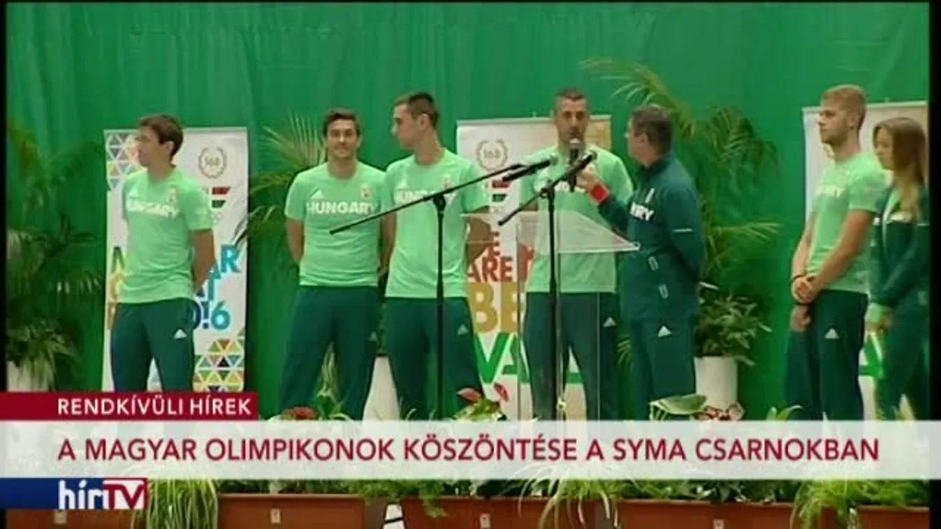 Rendkívüli hírek – a magyar olimpikonok köszöntése a Syma-csarnokban – 2. rész