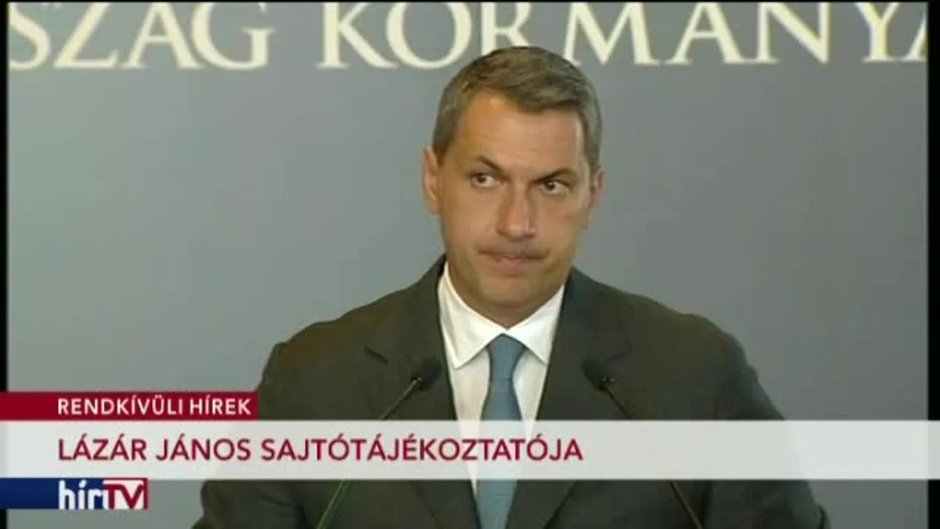Lázár János kancelláriaminiszter sajtótájékoztatója – 2. rész
