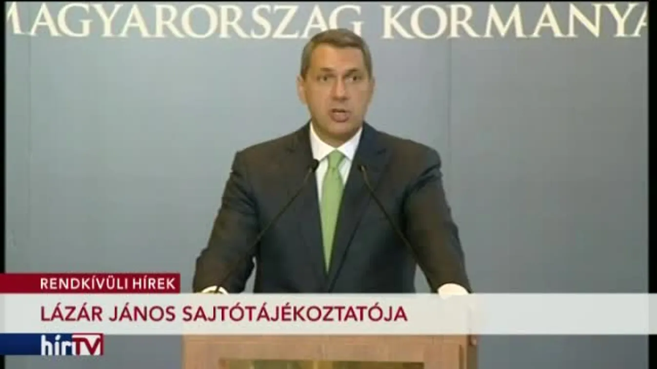 Lázár János kancelláriaminiszter sajtótájékoztatója – 1. rész