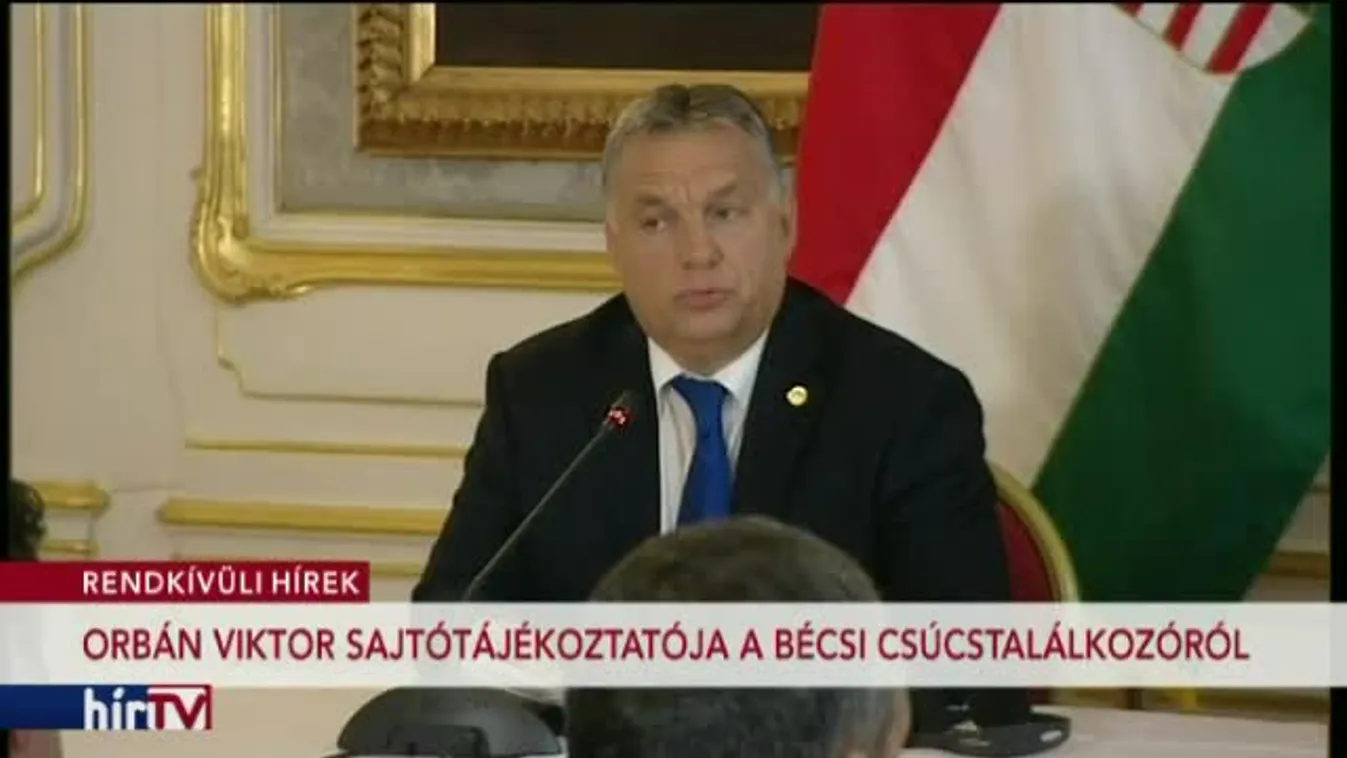 Orbán Viktor sajtótájékoztatója a bécsi migrációs csúcsról