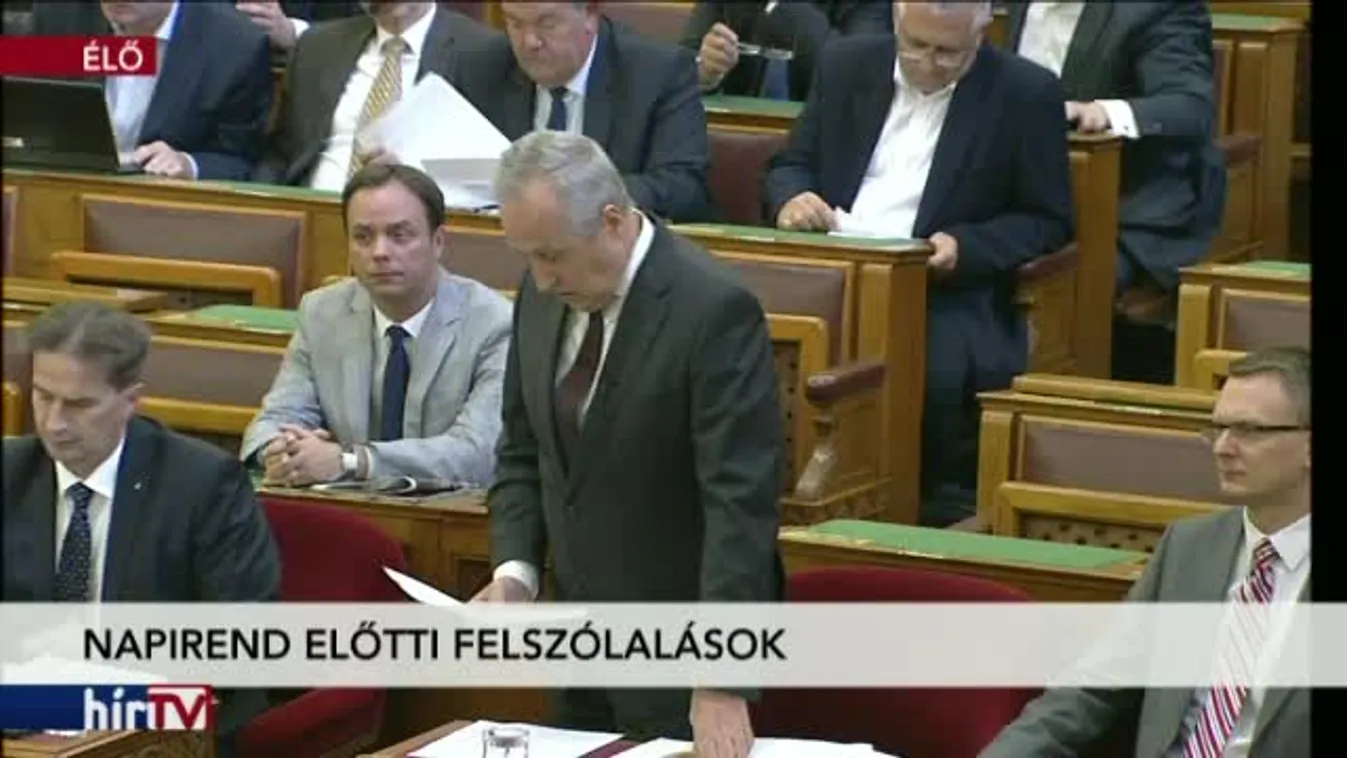 Napirend előtti felszólalások a parlamentben
