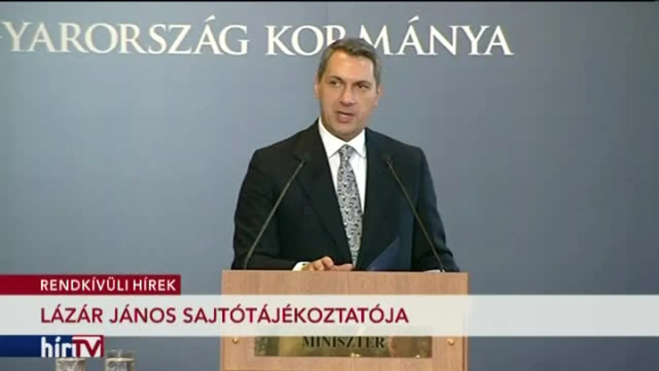 Lázár János kancelláriaminiszter sajtótájékoztatója – 1. rész
