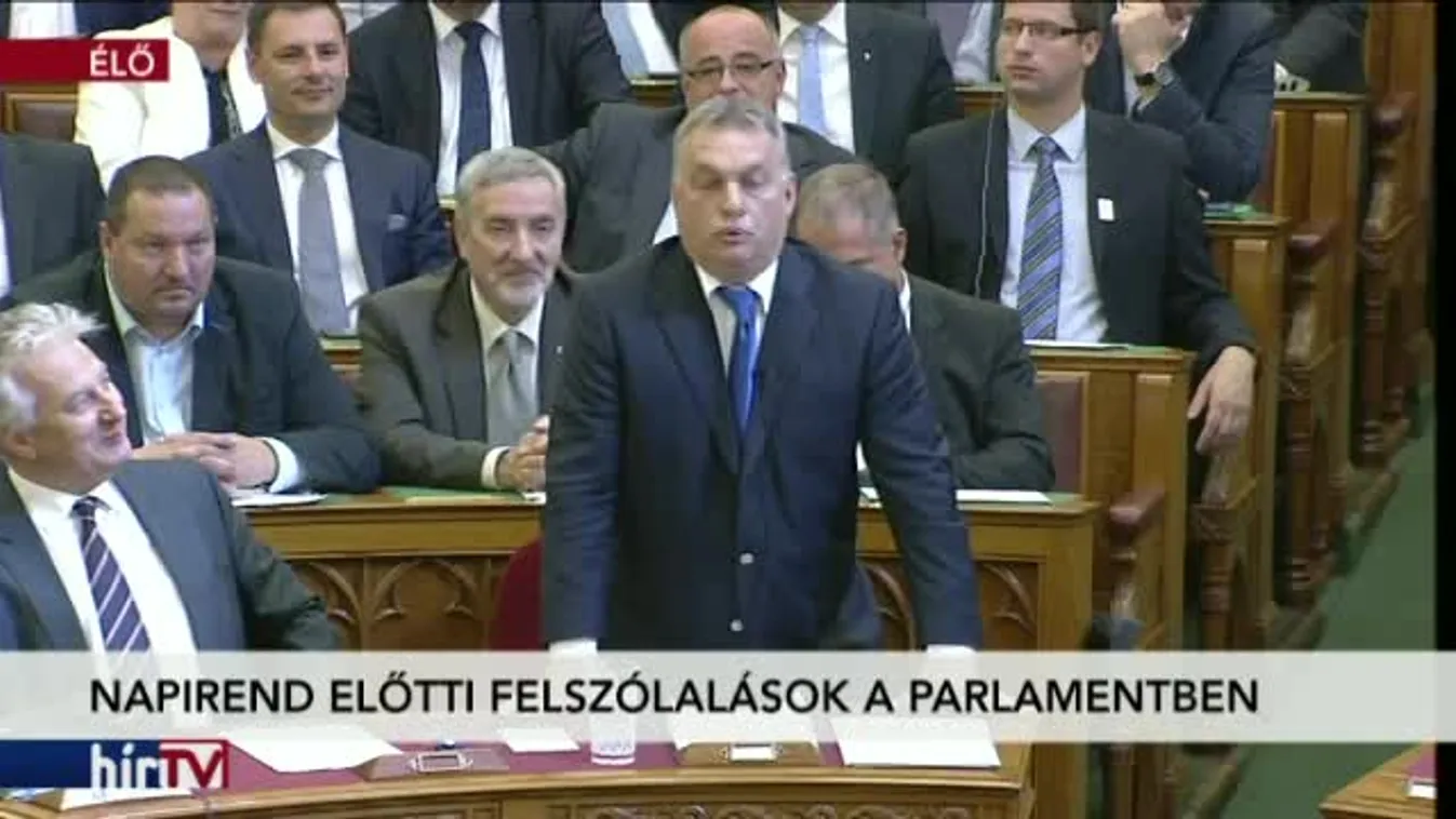 Orbán napirend előtt