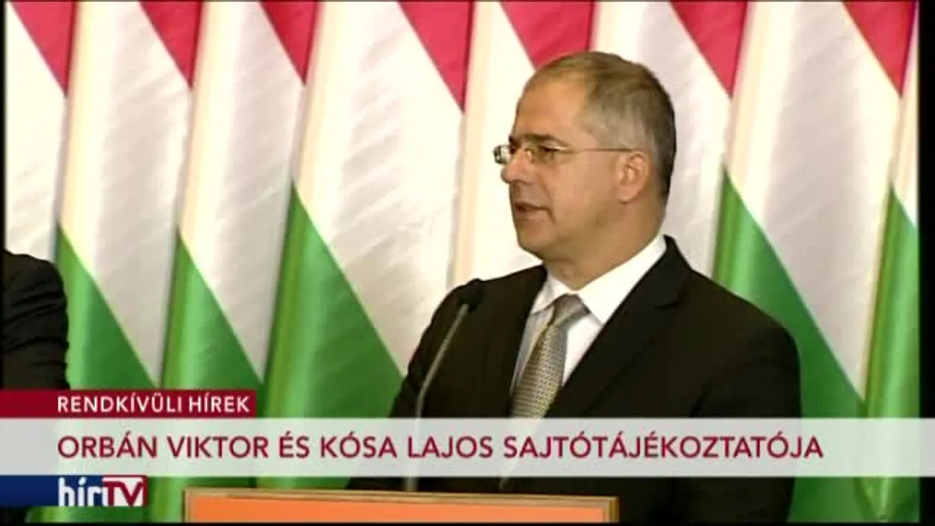Orbán Viktor és Kósa Lajos sajtótájékoztatója az érvénytelen népszavazással kapcsolatban